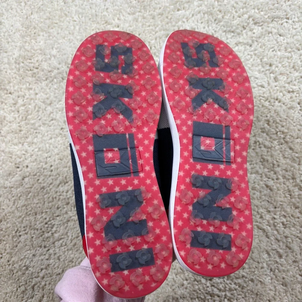 SKONI Men's Star‎ Spangled Patriotic Slip On Spikeless Golf Shoes Size 11.5